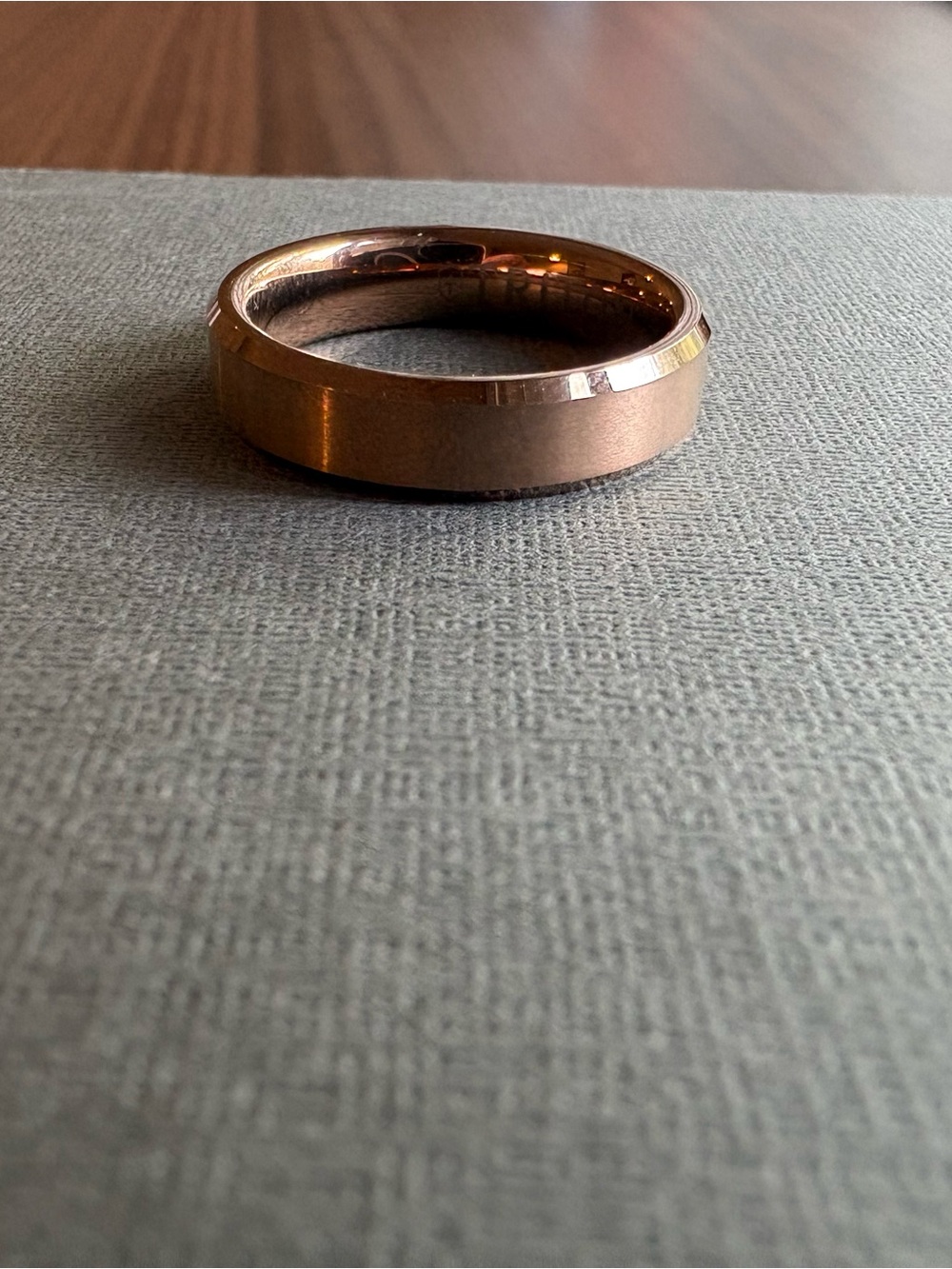 Triton TC 850 Rose Gold Tungsten Carbide Wedding Band Ring Pat 8061033 Size 9